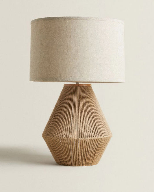 Handwoven Hemp Desk Lamp