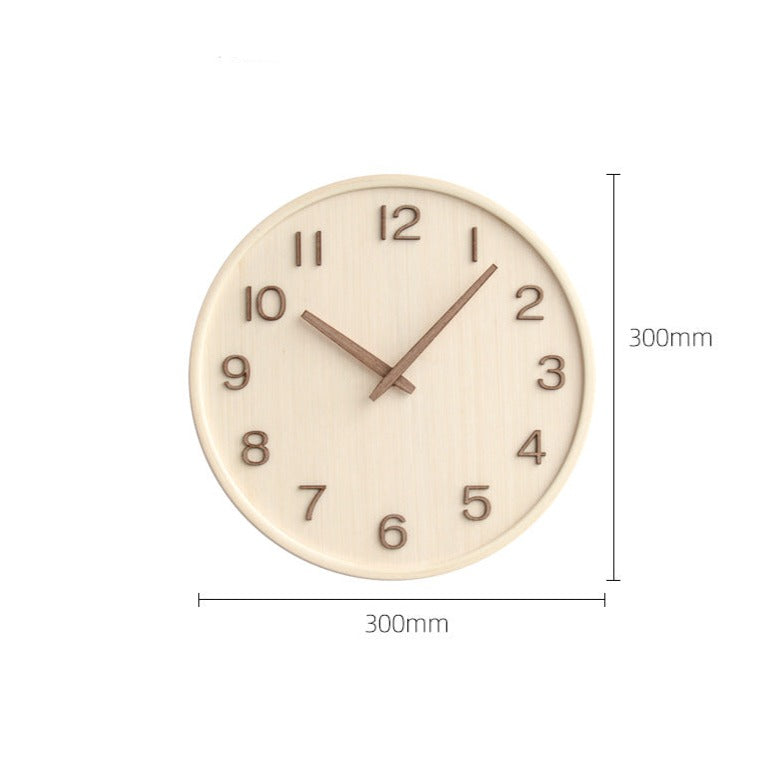 GlowWood - Stylish wooden wall clock for your home