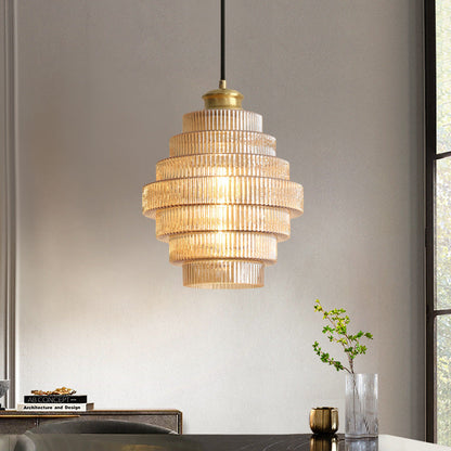 BrassBottle - Glass and Brass Lamp