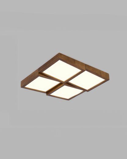 Walnut Modernist Ceiling Lamp