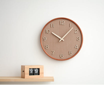 GlowWood - Stylish wooden wall clock for your home