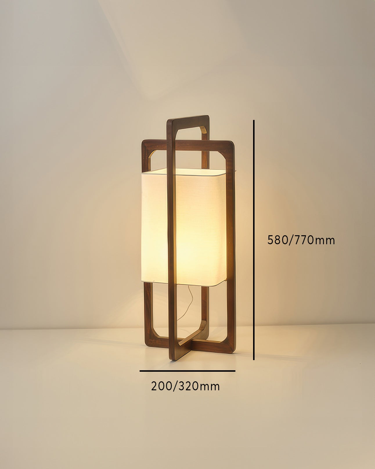 Japanese Wooden Floor Lamp Retro Zen