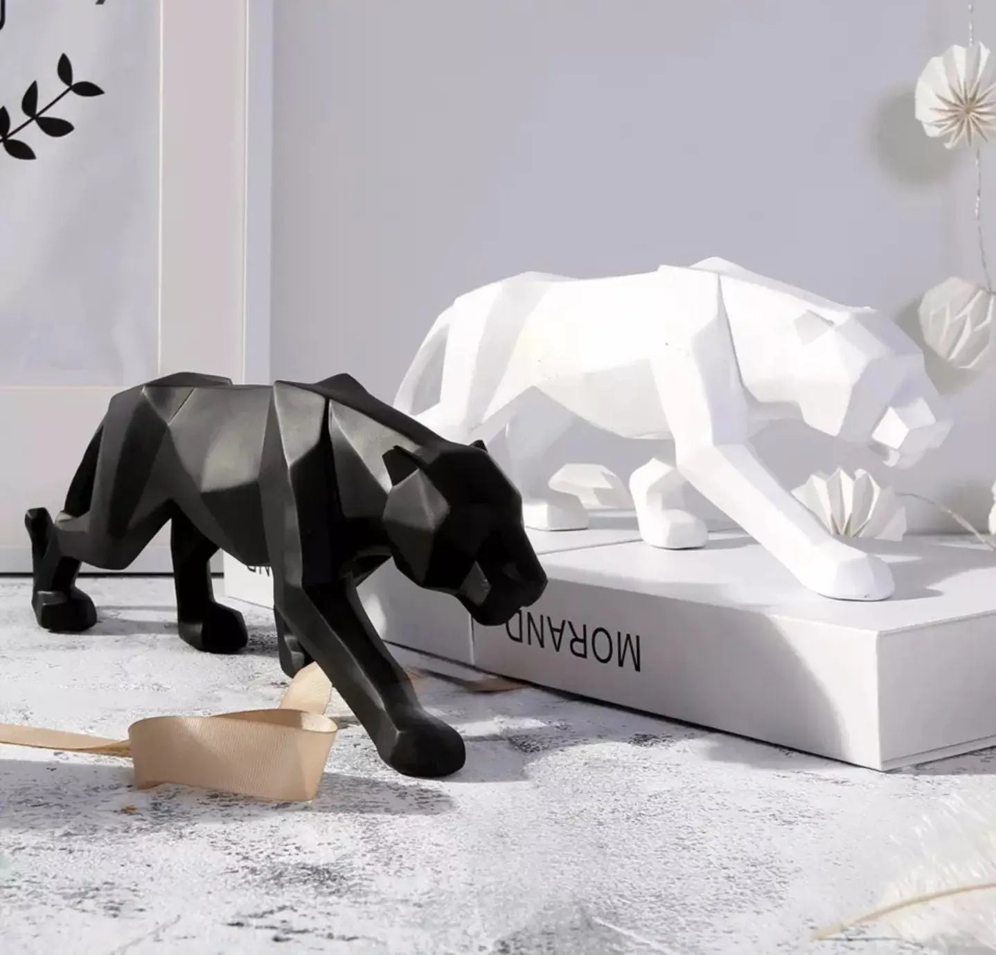 Panther Abstract Figurine