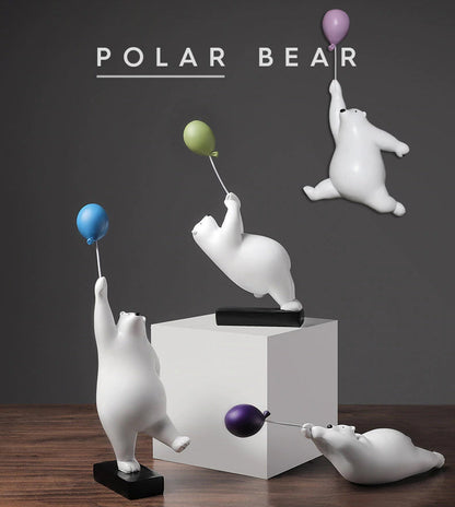 Polar Bear With Flying Balloon