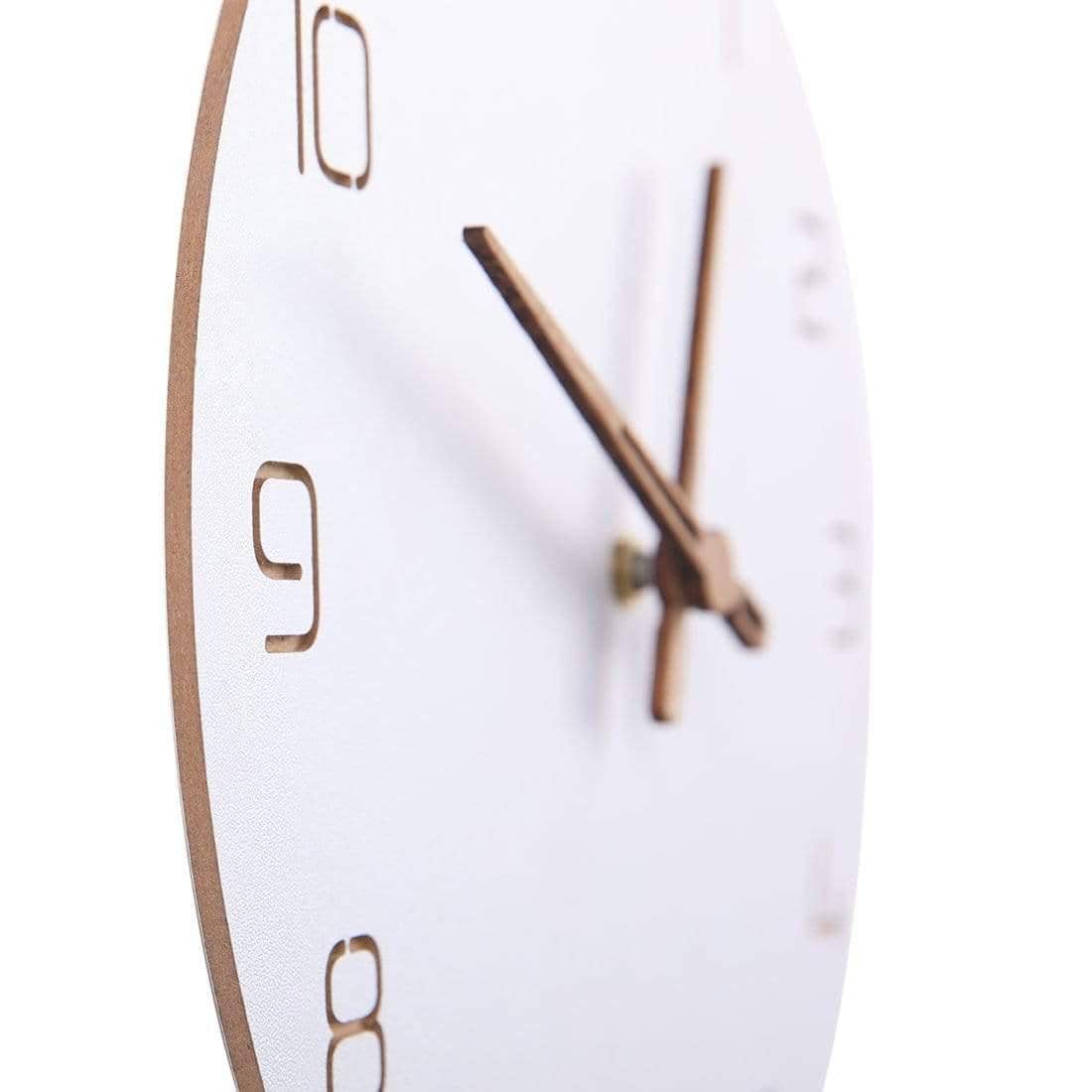 Pure White Simple Wall Clock - Minimalist and Stylish Home Decor