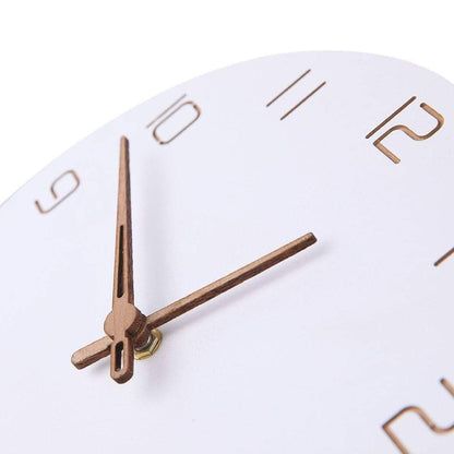 Pure White Simple Wall Clock - Minimalist and Stylish Home Decor