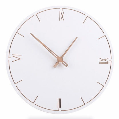 Pure White Simple Wall Clock - Minimalist and Stylish Home Decor