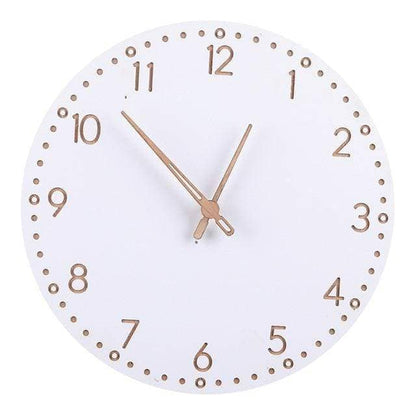 Pure White Simple Wall Clock - Minimalist and Stylish Home Decor