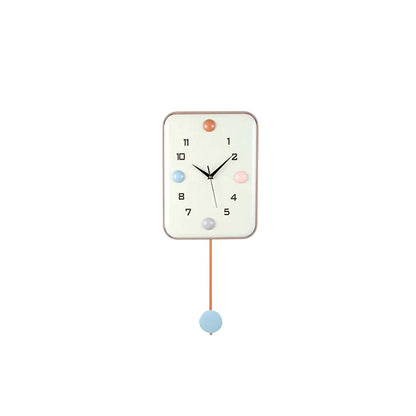 Rectangular Metal Ball Designer Pendulum Clock