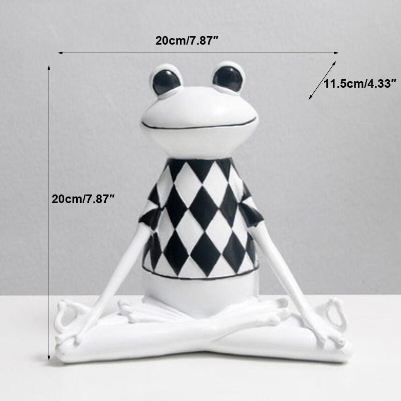 Yoga Frog Sculpture