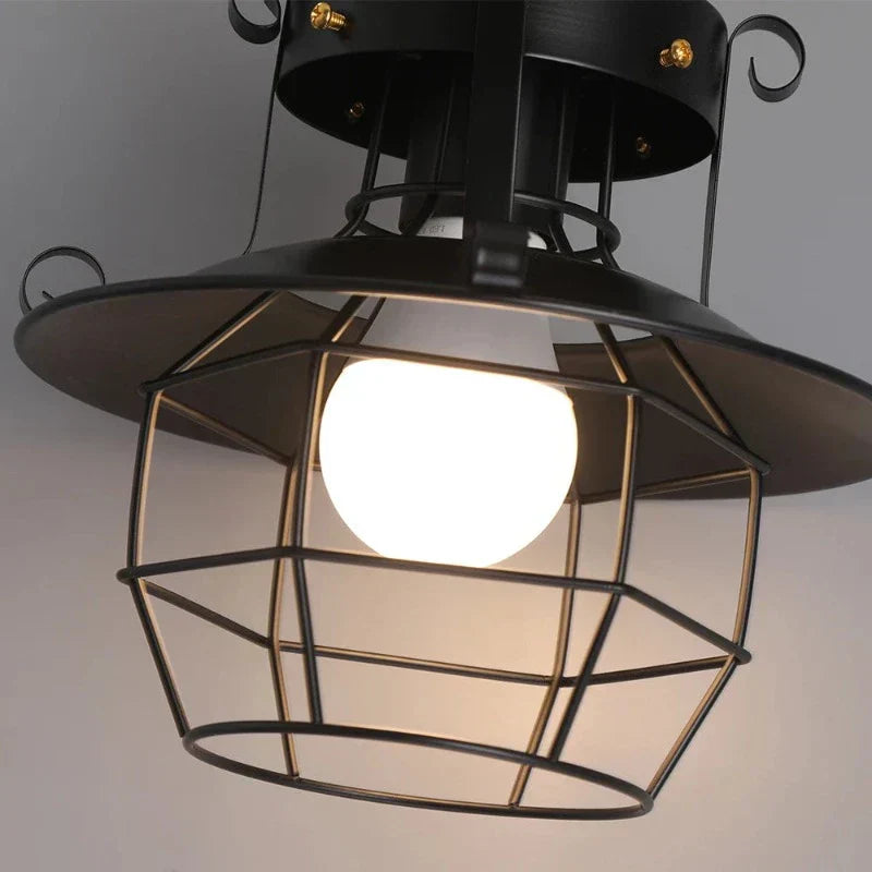 AntiqueCage - Industrial Hanging Ceiling Light