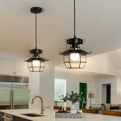 AntiqueCage - Industrial Hanging Ceiling Light