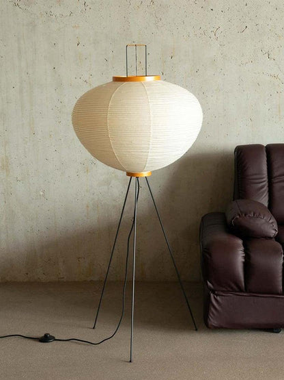 Rice paper floor lamp