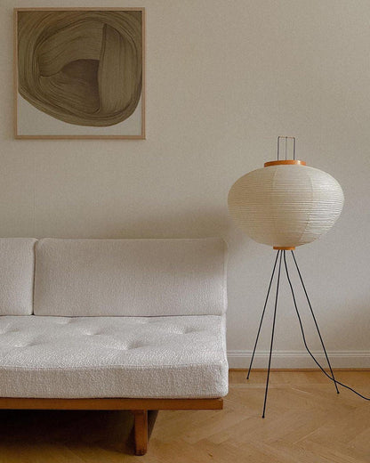 Rice paper floor lamp