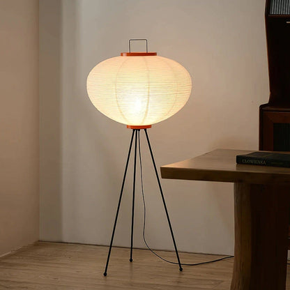 Rice paper floor lamp