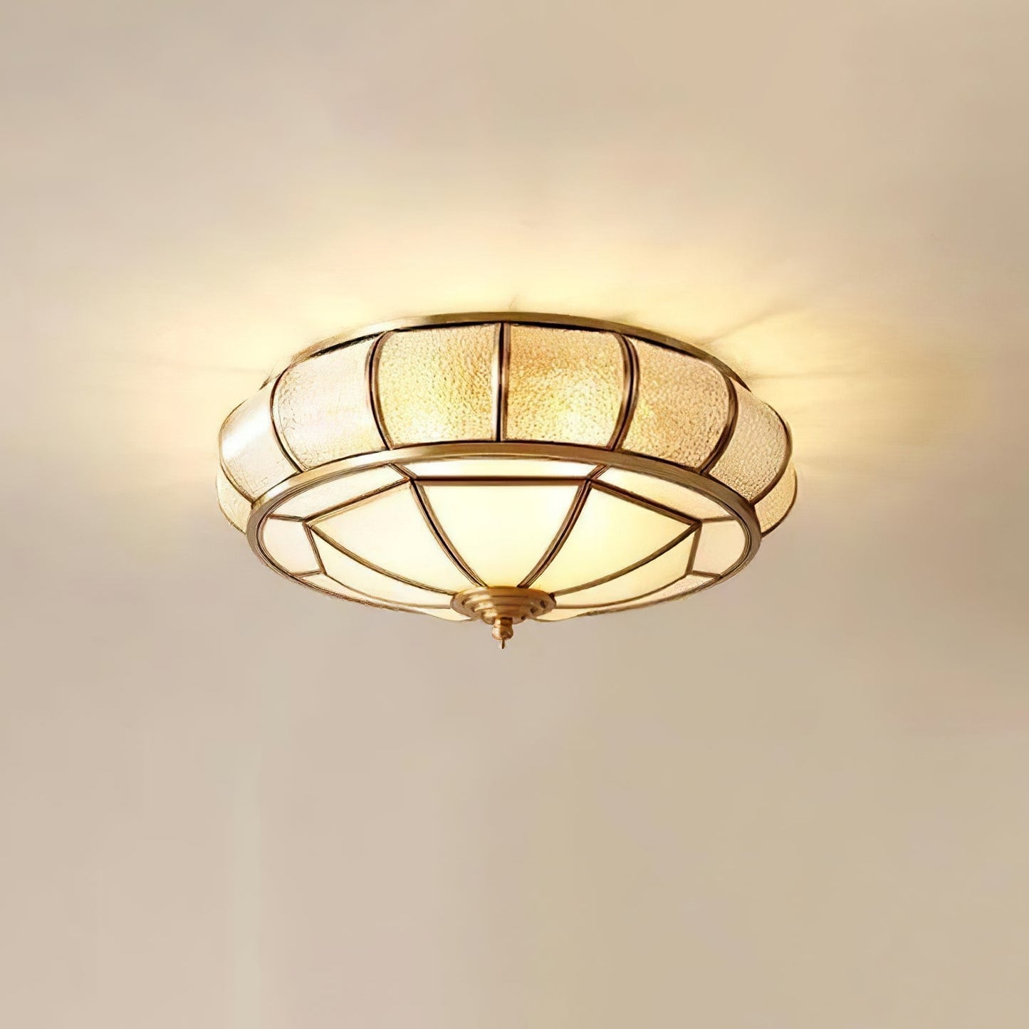 VerreTexturé - Elegant Round Lighting lamp