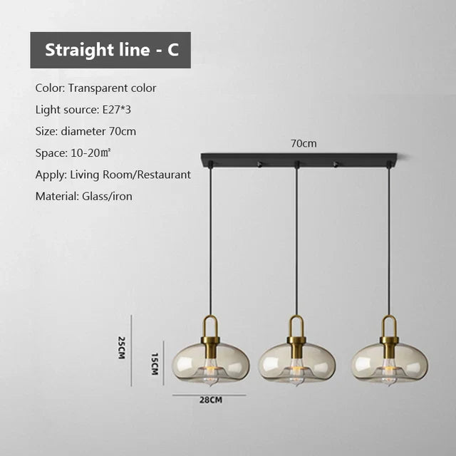 Modern Glass Pendant Light