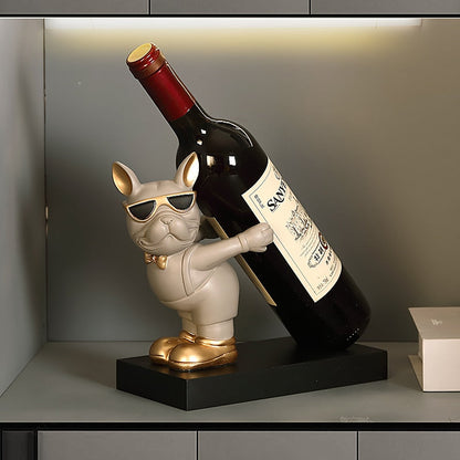 Miravique Bulldog Wine Bottle Holder