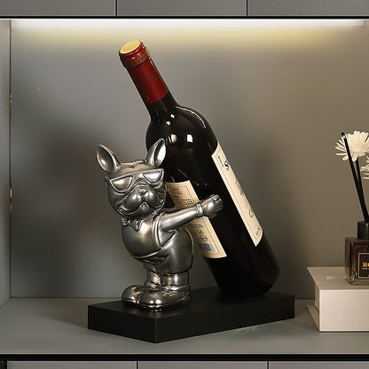 Miravique Bulldog Wine Bottle Holder