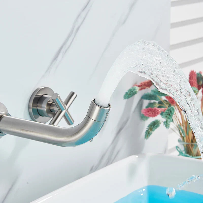 Miravique Two-Handle Wall Mounted Faucet