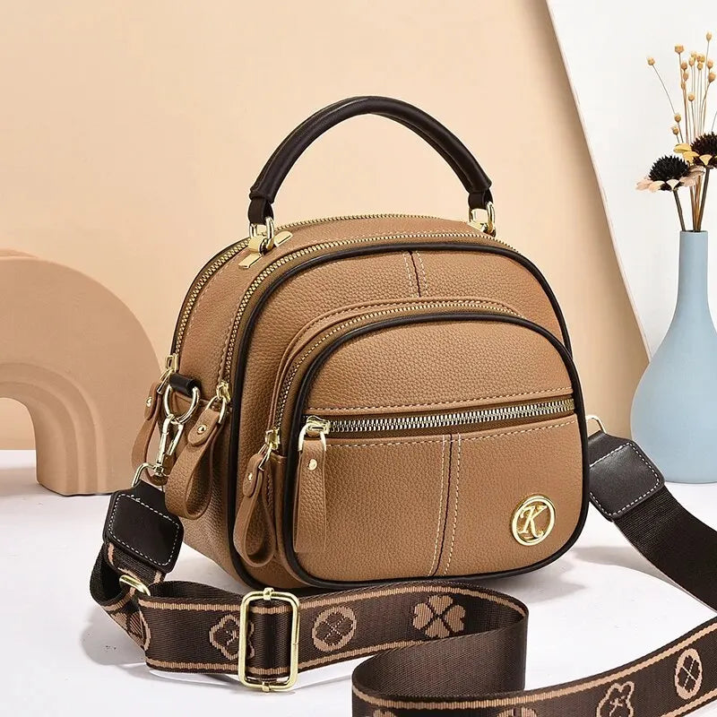 Classic Crossbody Leather Bag™ | Stylish shoulder bag