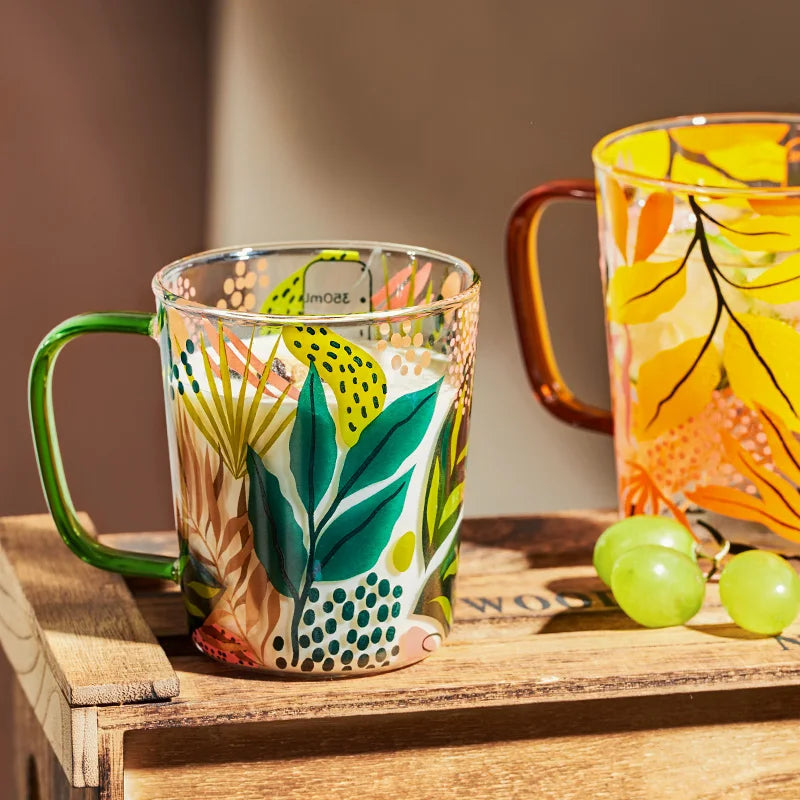 Summer Autumn Glass Mug & Measuring Cup