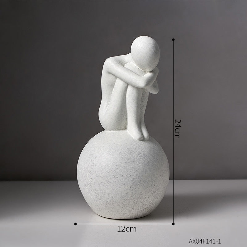 Modern Ceramic Figurines Home Decor Sculptures