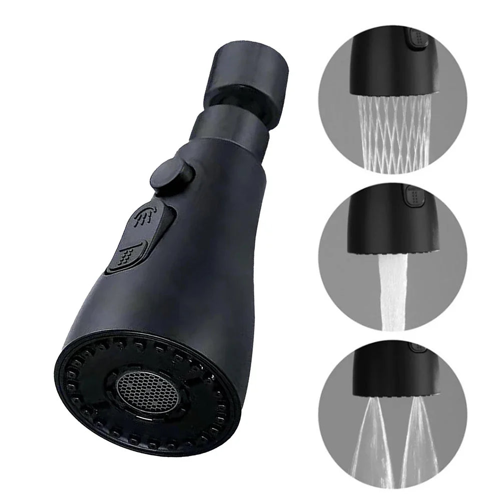 Rotatable high-pressure spray tap + adapter