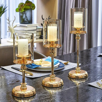 Glass Candle Holders