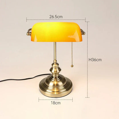 Retro Banker's Table Lamp