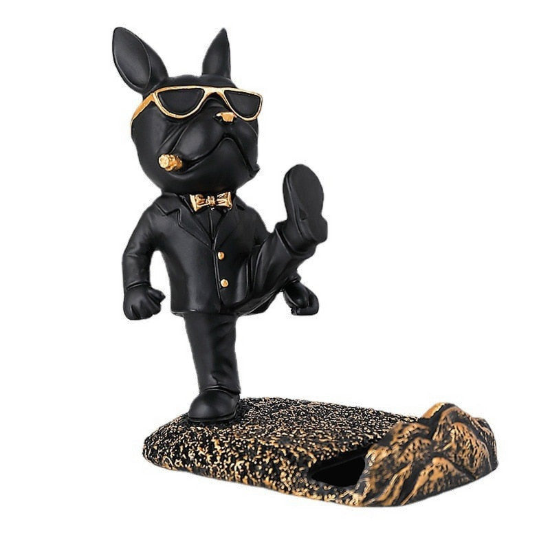 Miravique Kung Fu Bulldog Mobile Phone Stand