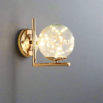 Luminous Globe - Colored Glass LED Wall Light