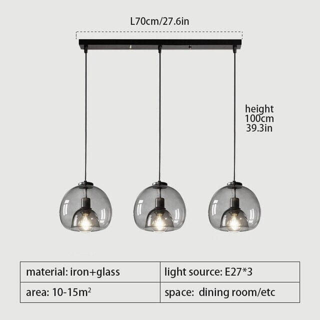 Antonio Glass Pendant Lamps