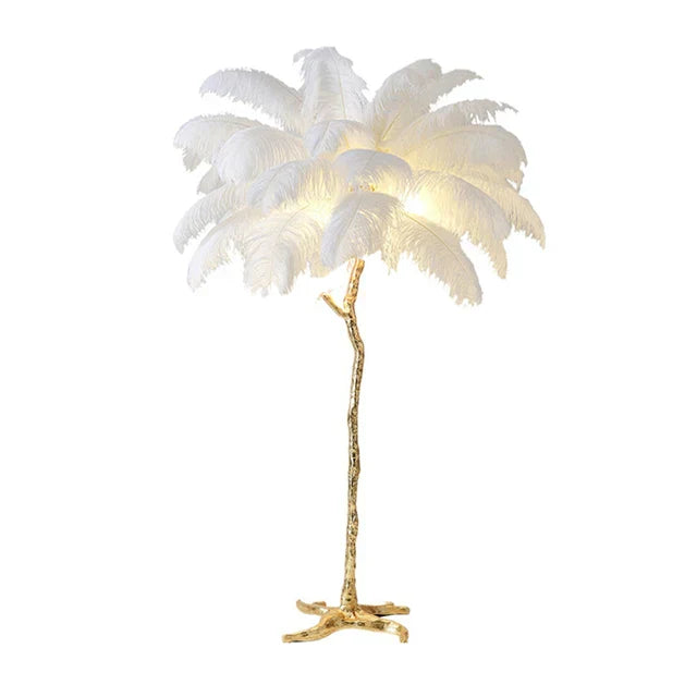 Ostrictch Feather Floor Lamp