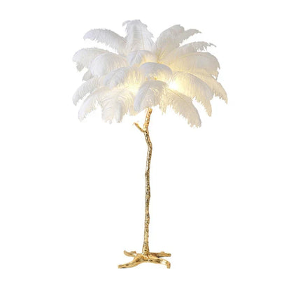 Ostrictch Feather Floor Lamp