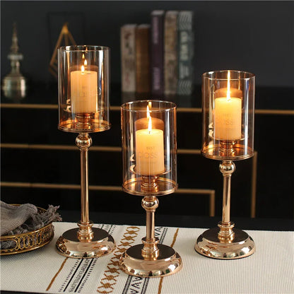 Glass Candle Holders