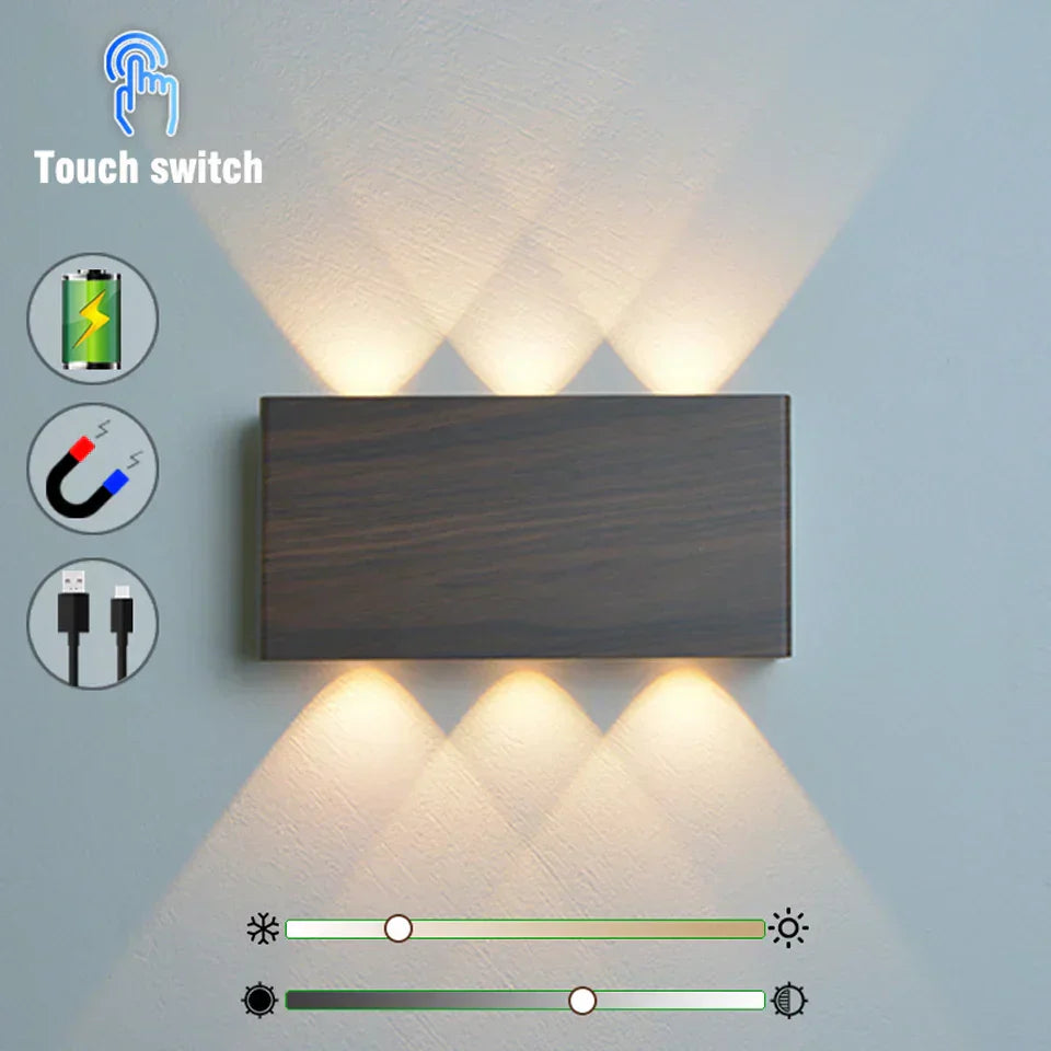 Touch Rechargeable Wall Lamp Sconce