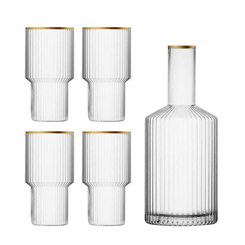 Jules Ripple Carafe and Glass Set