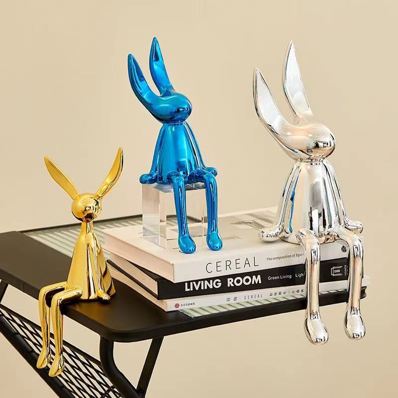 Adorable Bunny Figurine Home Decor