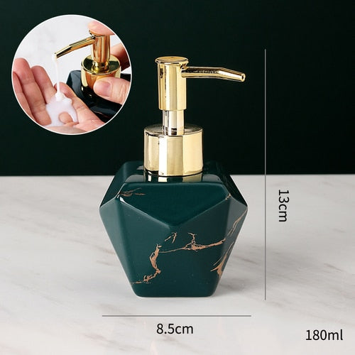 Elegant Solid Marble Soap Dispenser