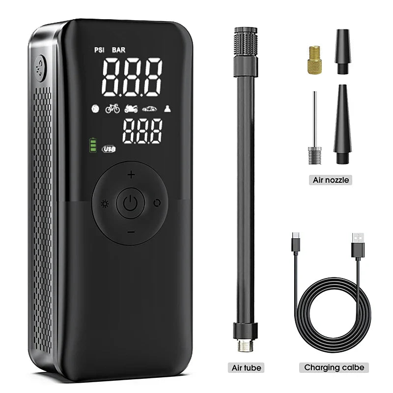 Rechargeable Air Pump Tire Inflator - Max Power for Every Adventure