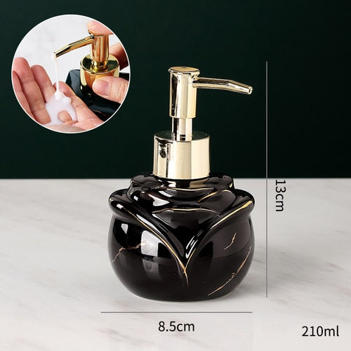 Elegant Solid Marble Soap Dispenser