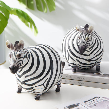 Cute Fat Zebra Statue