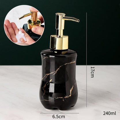 Elegant Solid Marble Soap Dispenser