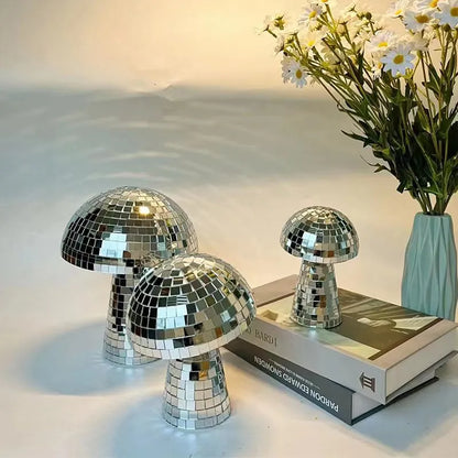 Disco Ball Mushroom Ornament