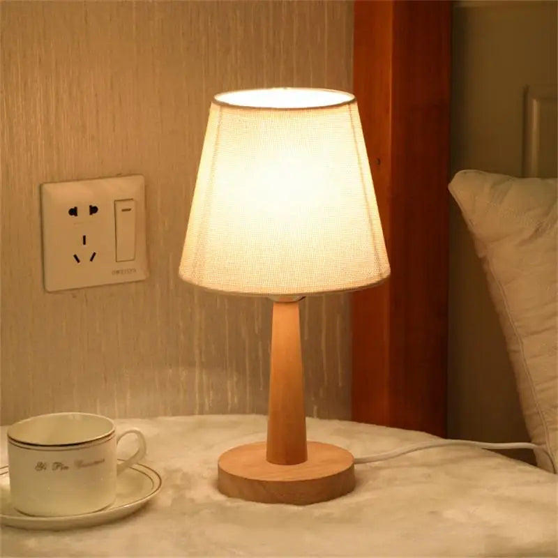 Nordic Wooden LED Table Lamp