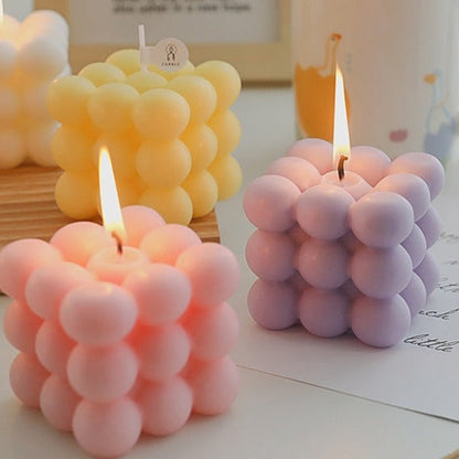 Bubble Cube Decorative Candles