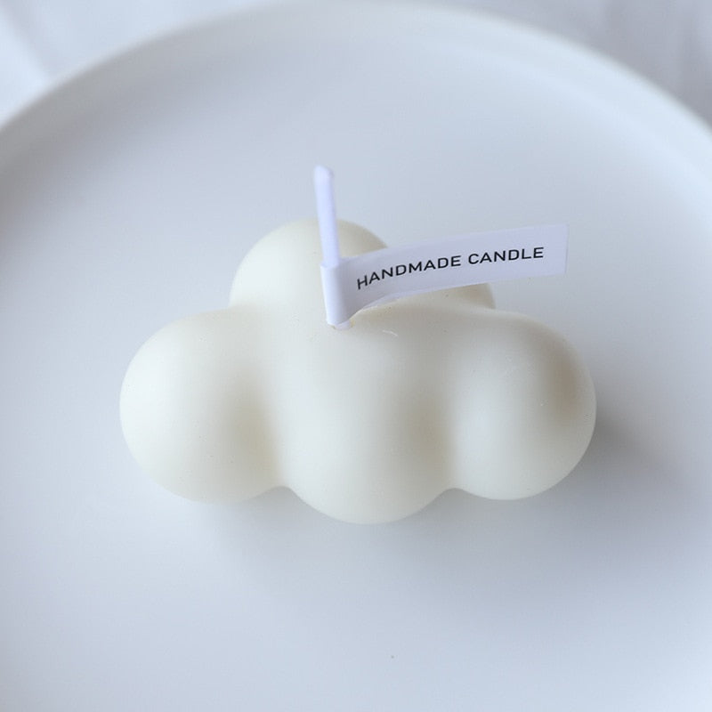 Cloud Paint Decorative Candle