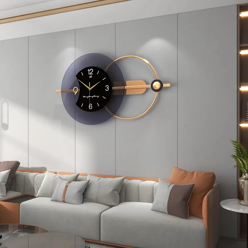 Double-Layer Hanging Wall Clock