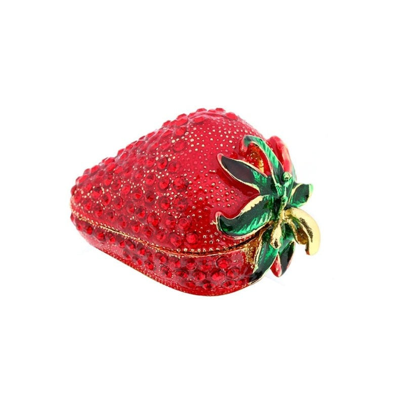 Miravique Strawberry Jewelry And Trinket Box